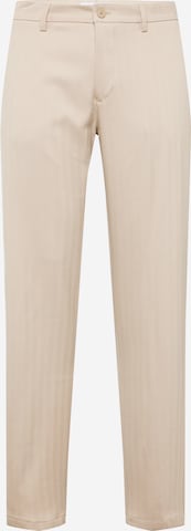 Les Deux Regular Chino trousers in Beige: front