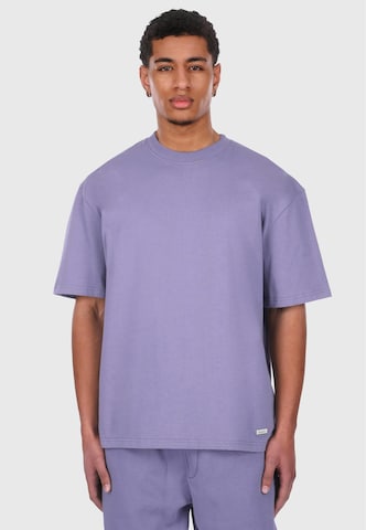 T-Shirt Dropsize en violet : devant