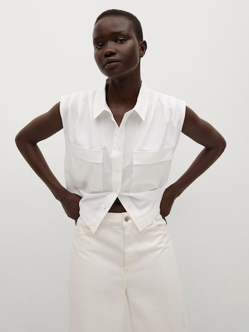 MANGO Bluzka 'RITA' w kolorze biały: przód