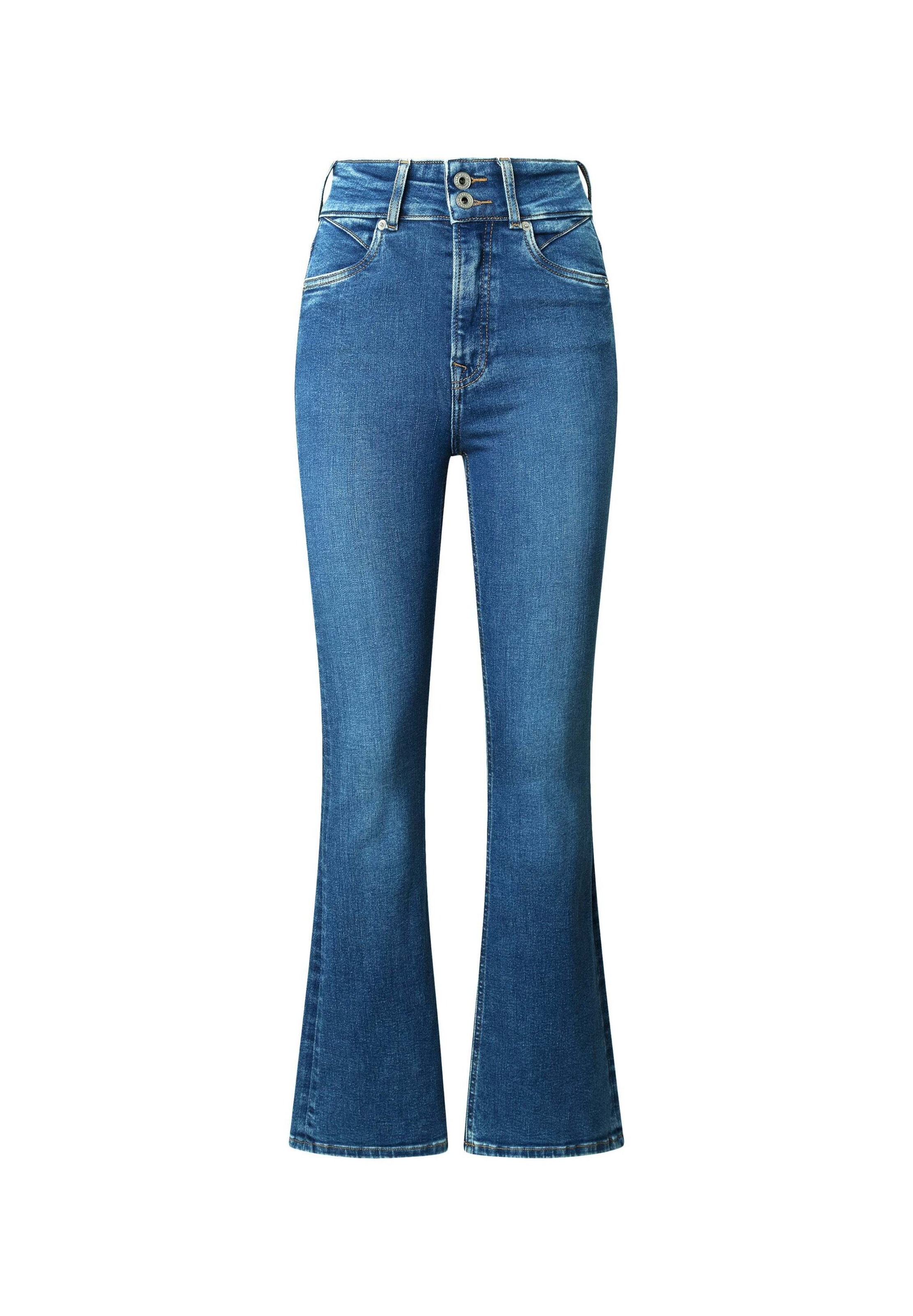 Pepe Jeans Flared Jeans in Blauw: voorkant