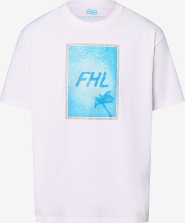 T-Shirt Finshley & Harding London en blanc : devant