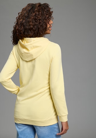 FLASHLIGHTS Zip-Up Hoodie 'Flashlights' in Yellow