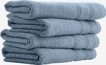 uncover by SCHIESSER Towel 'Brooklyn' in Blue: front