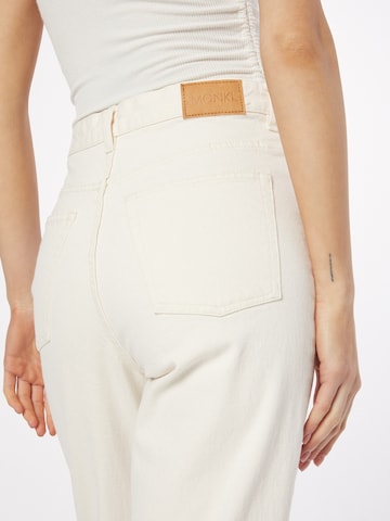 Monki Normalny krój Jeansy w kolorze biały