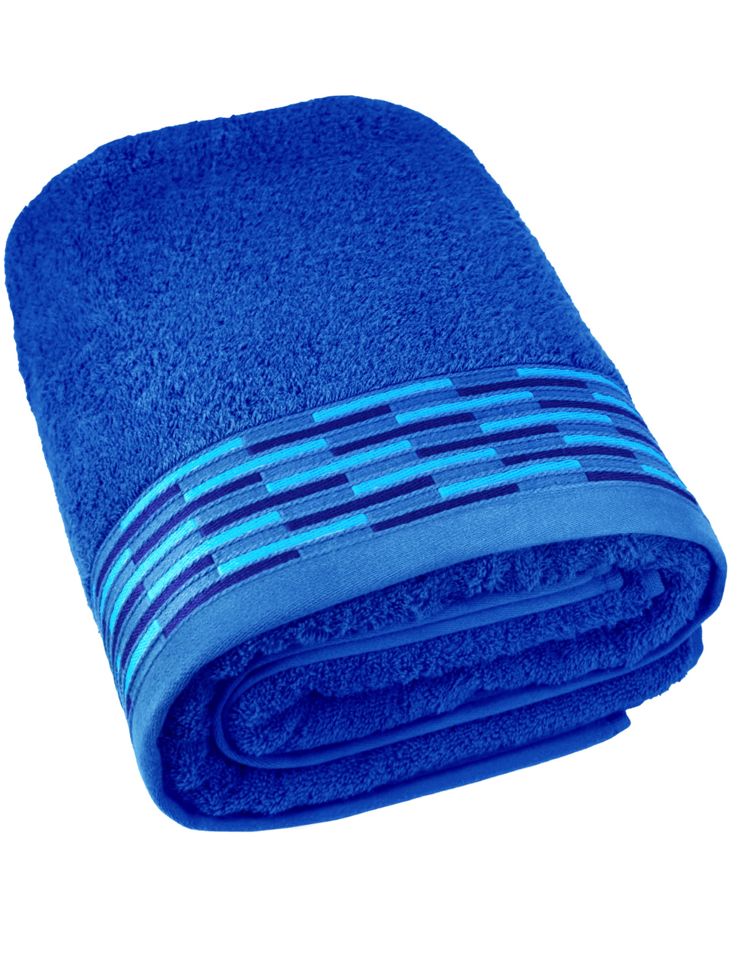 Lashuma Handtuch 'Lugano'‌‌‌‌‌‌‌‌‌‌ in Blau: Vorderseite