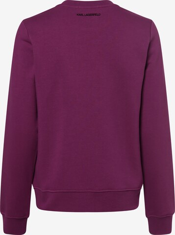 Karl Lagerfeld Sweatshirt in Purple
