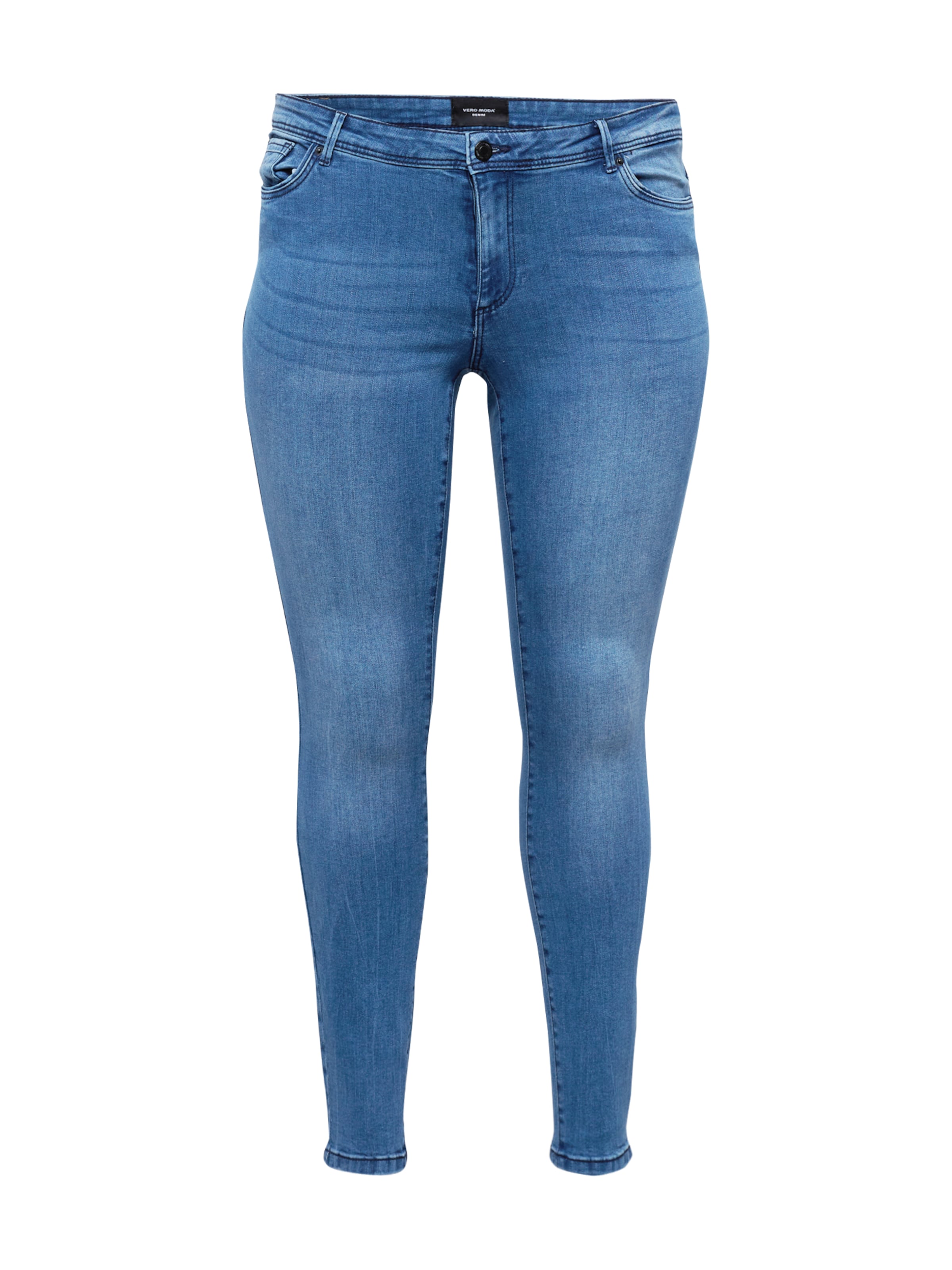 Vero Moda Curve Skinny Jeans 'Fanya' in Blauw: voorkant