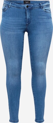 Vero Moda CurveSkinny Traperice 'Fanya' - plava boja: prednji dio