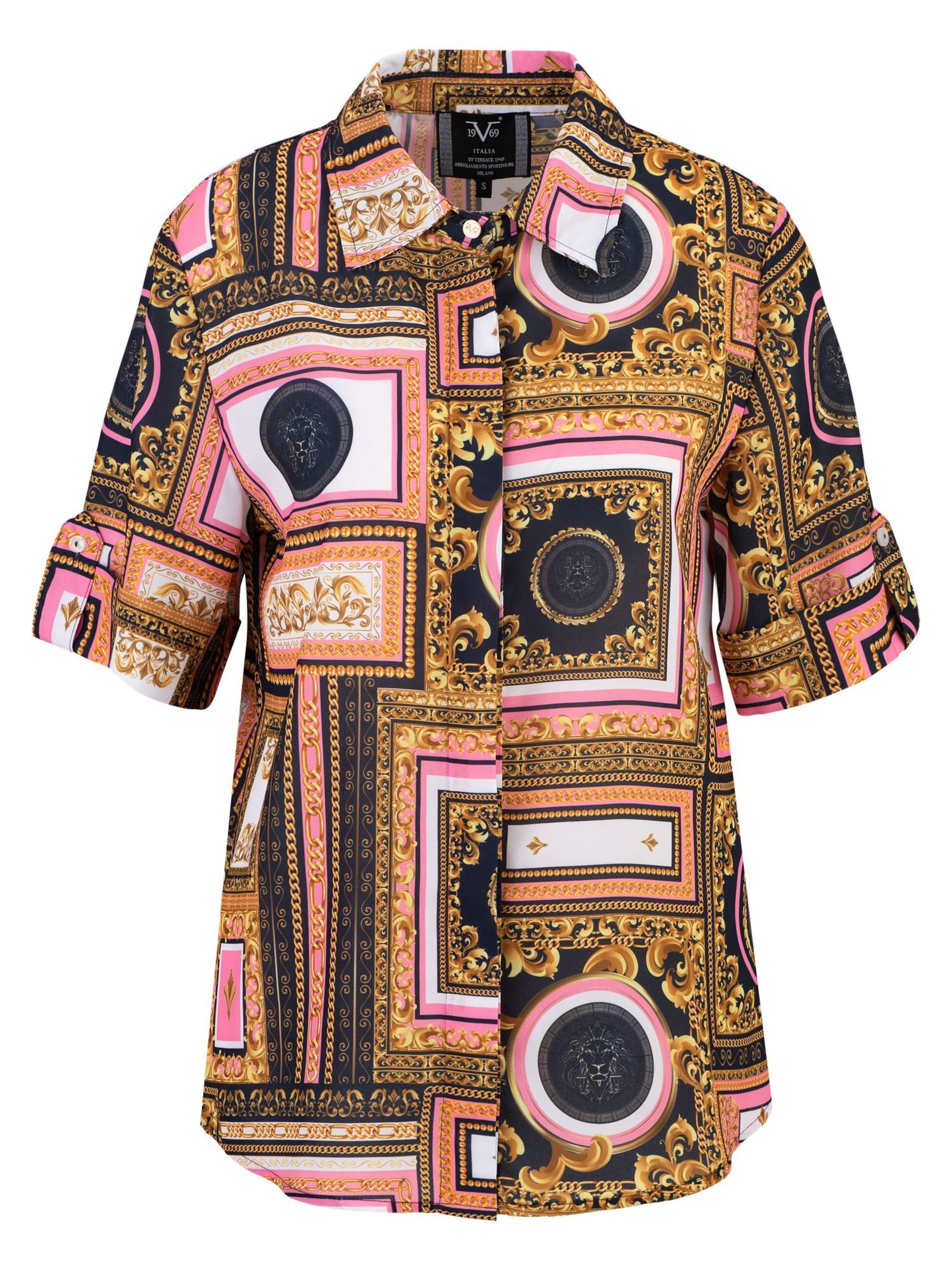 Chemisier 'Marla Baroque' 19V69 ITALIA en mélange de couleurs : devant