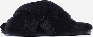 Gooce - Pantufa 'Furry' em preto: frente