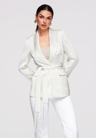 Ombre Blazer in White