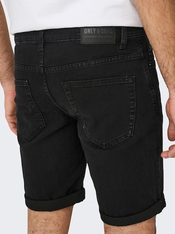 Regular Jeans 'Ply' de la Only & Sons pe negru