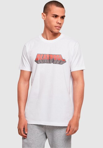T-Shirt 'Deadpool' ABSOLUTE CULT en blanc : devant
