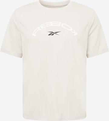Reebok Sport Λειτουργικό μπλουζάκι σε γκρι: μπροστά