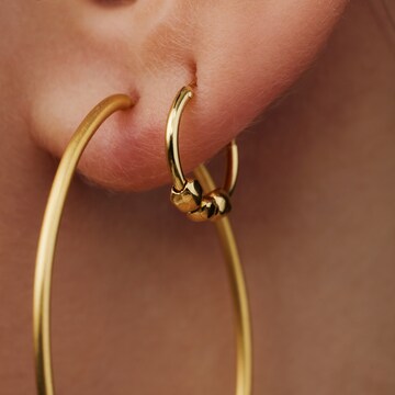 Boucles d'oreilles Violet Hamden en or : devant