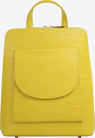 Sac à dos Cluty en jaune : devant