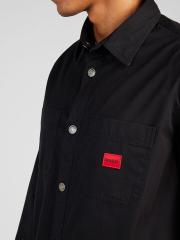 HUGO - Ajuste confortable Camisa 'Erato' en negro