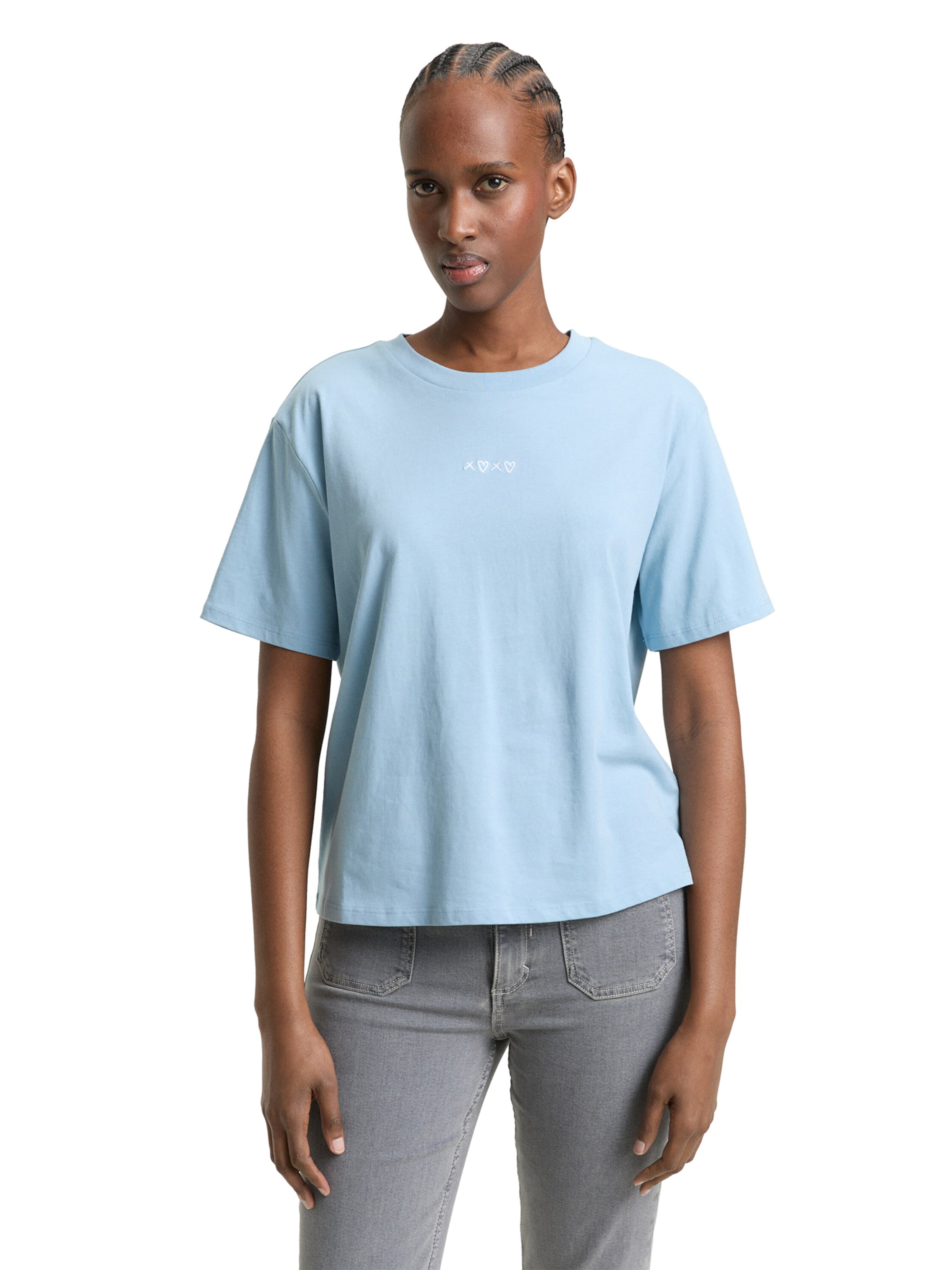 TOM TAILOR DENIM Shirt in Blauw: voorkant