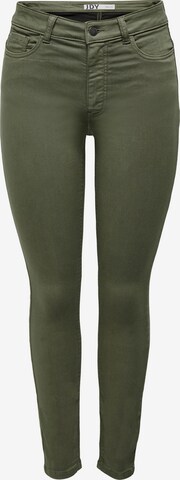 Skinny Pantalon 'LARA' JDY en vert : devant