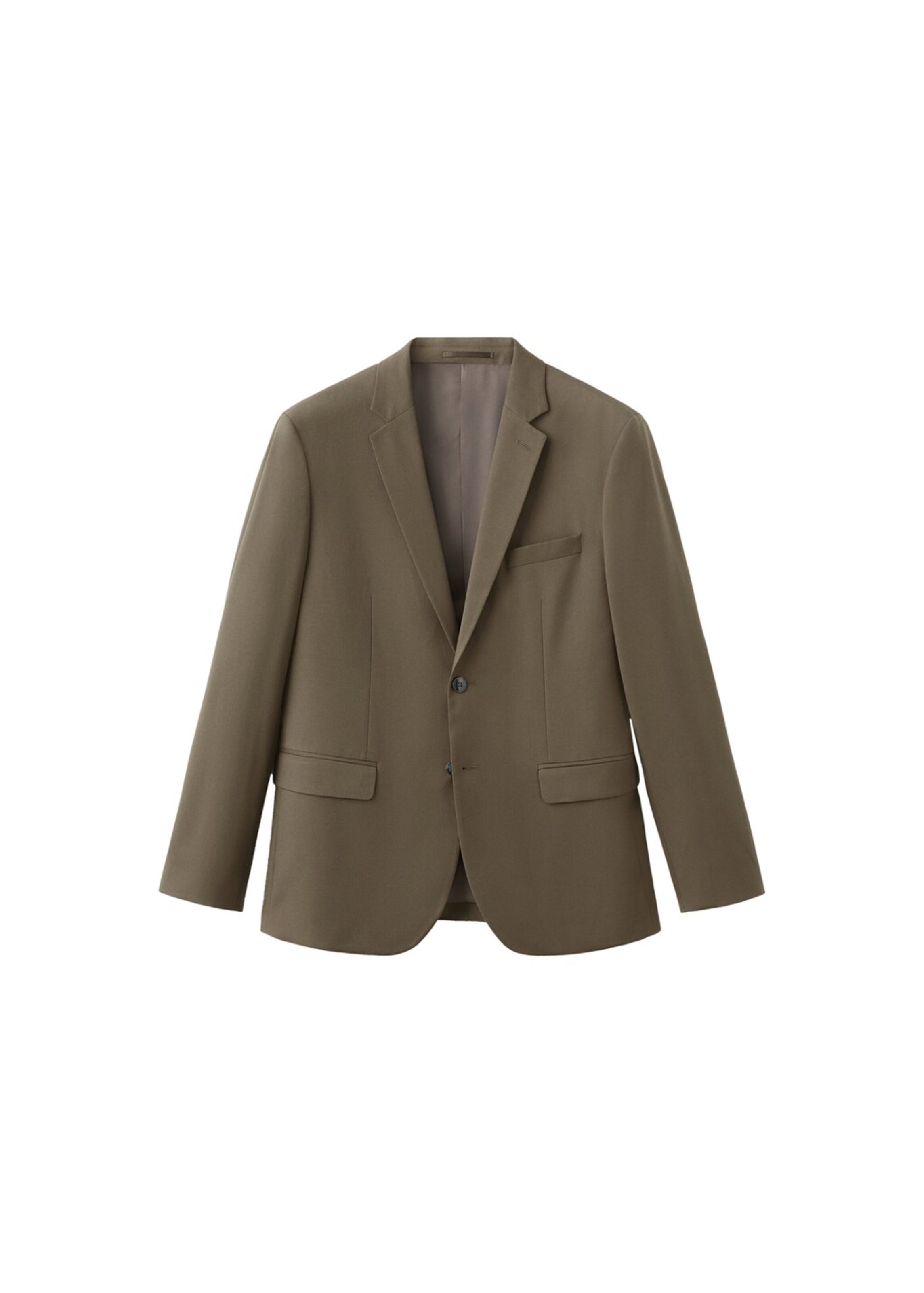 MANGO MAN Slim fit Business Blazer 'Paris' in Brown: front