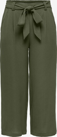 Pantaloni con pieghe 'Nova' di ONLY in verde: frontale