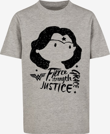 T-Shirt 'DC Comics Wonder Woman Fierce Sketch' F4NT4STIC en gris : devant