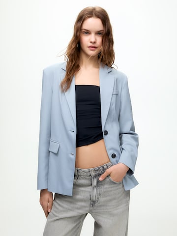 Pull&Bear Blazer | modra barva: sprednja stran