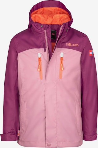 TROLLKIDS Outdoor jacket in Purple: front