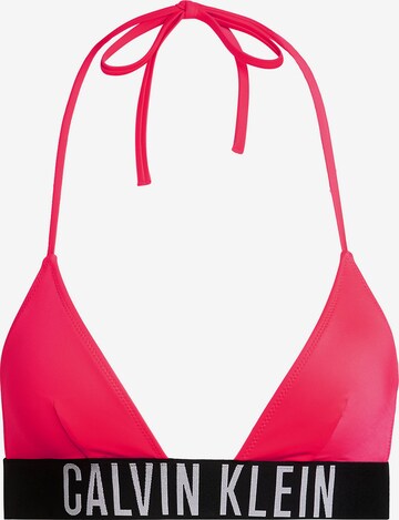 Calvin Klein Swimwear Triangle Bikini Top 'Intense Power ' in Red: front