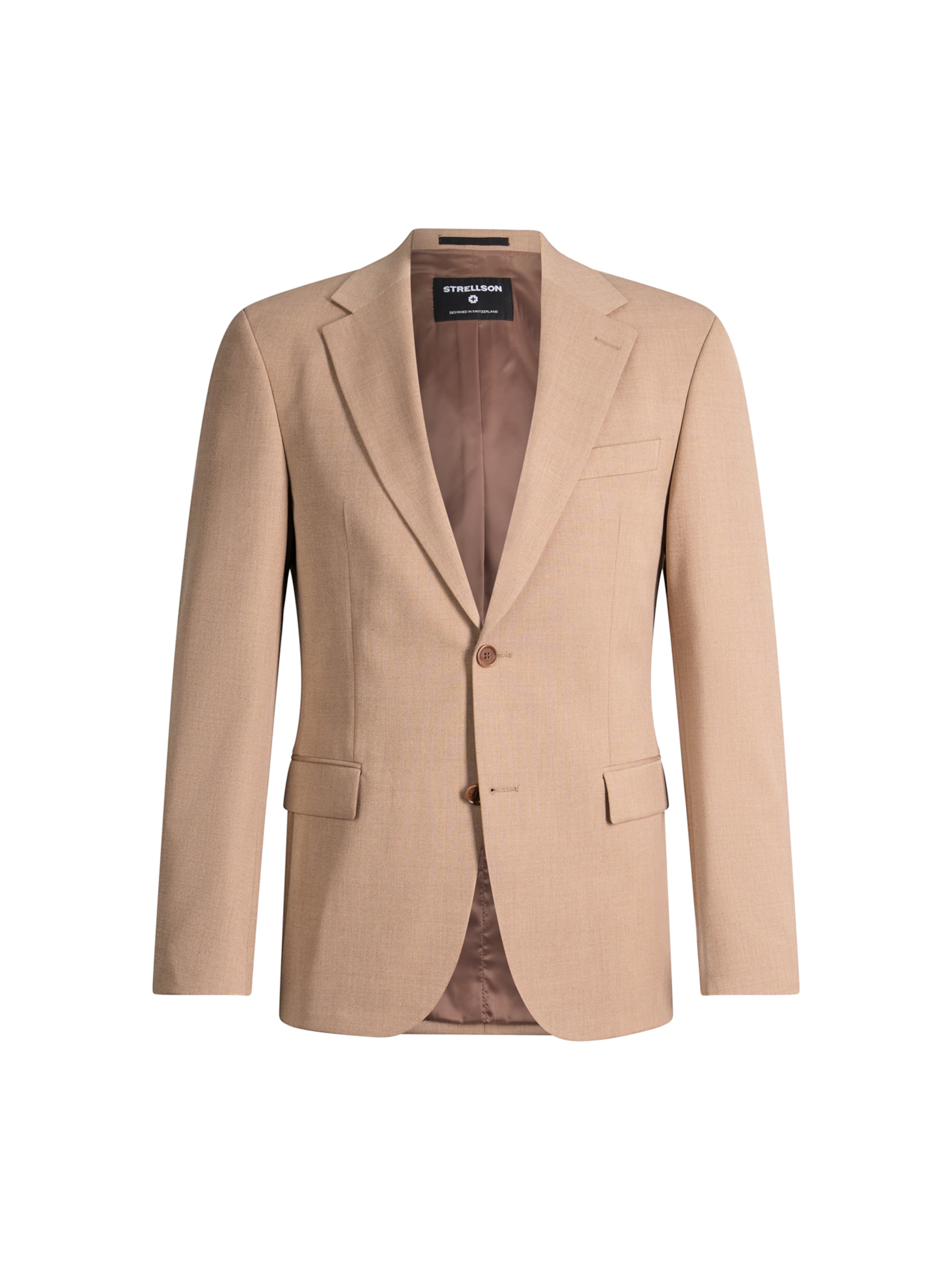 STRELLSON Slim fit Business-colbert ' Alzer ' in Beige: voorkant