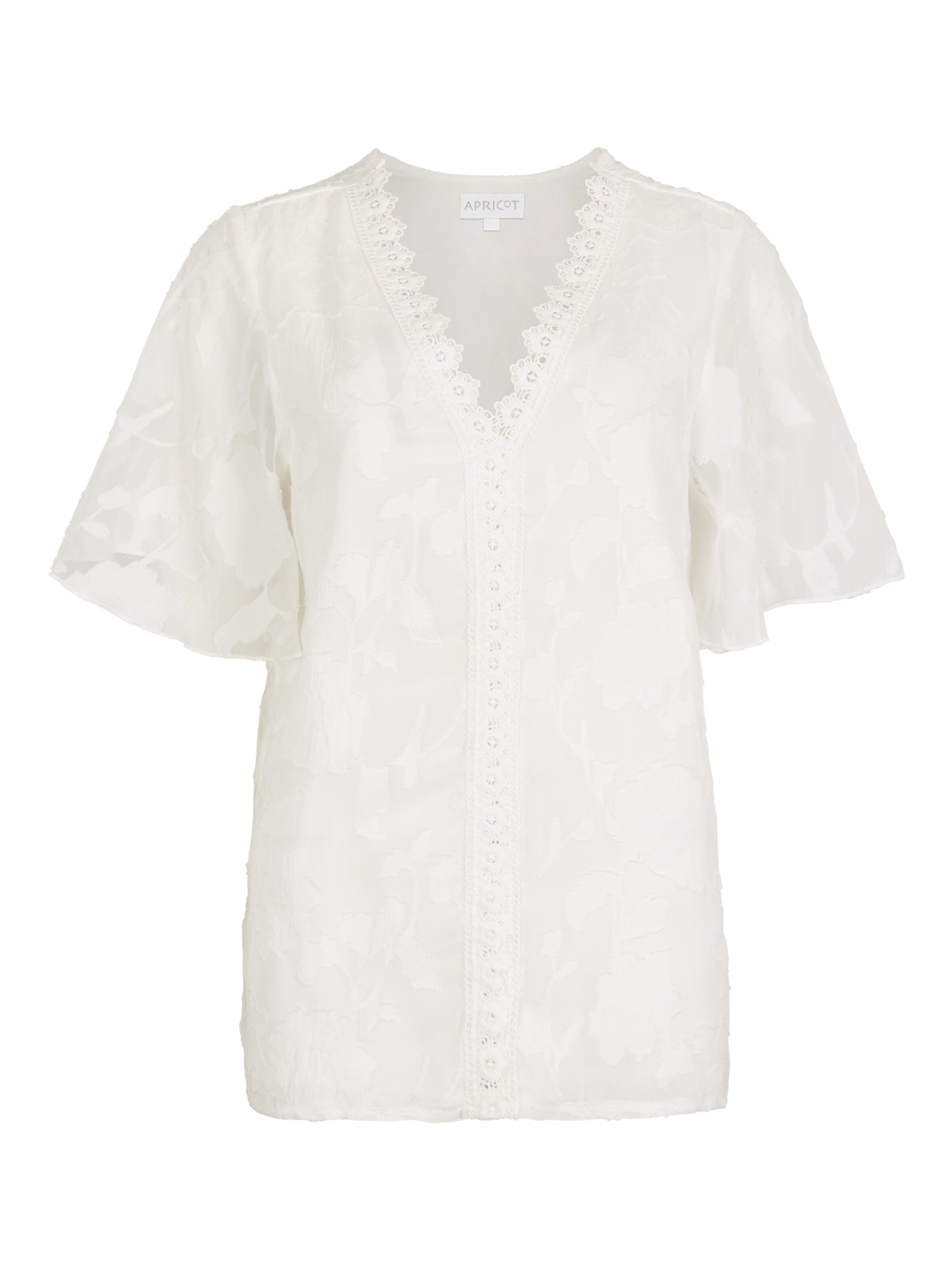 Chemisier Apricot en blanc : devant