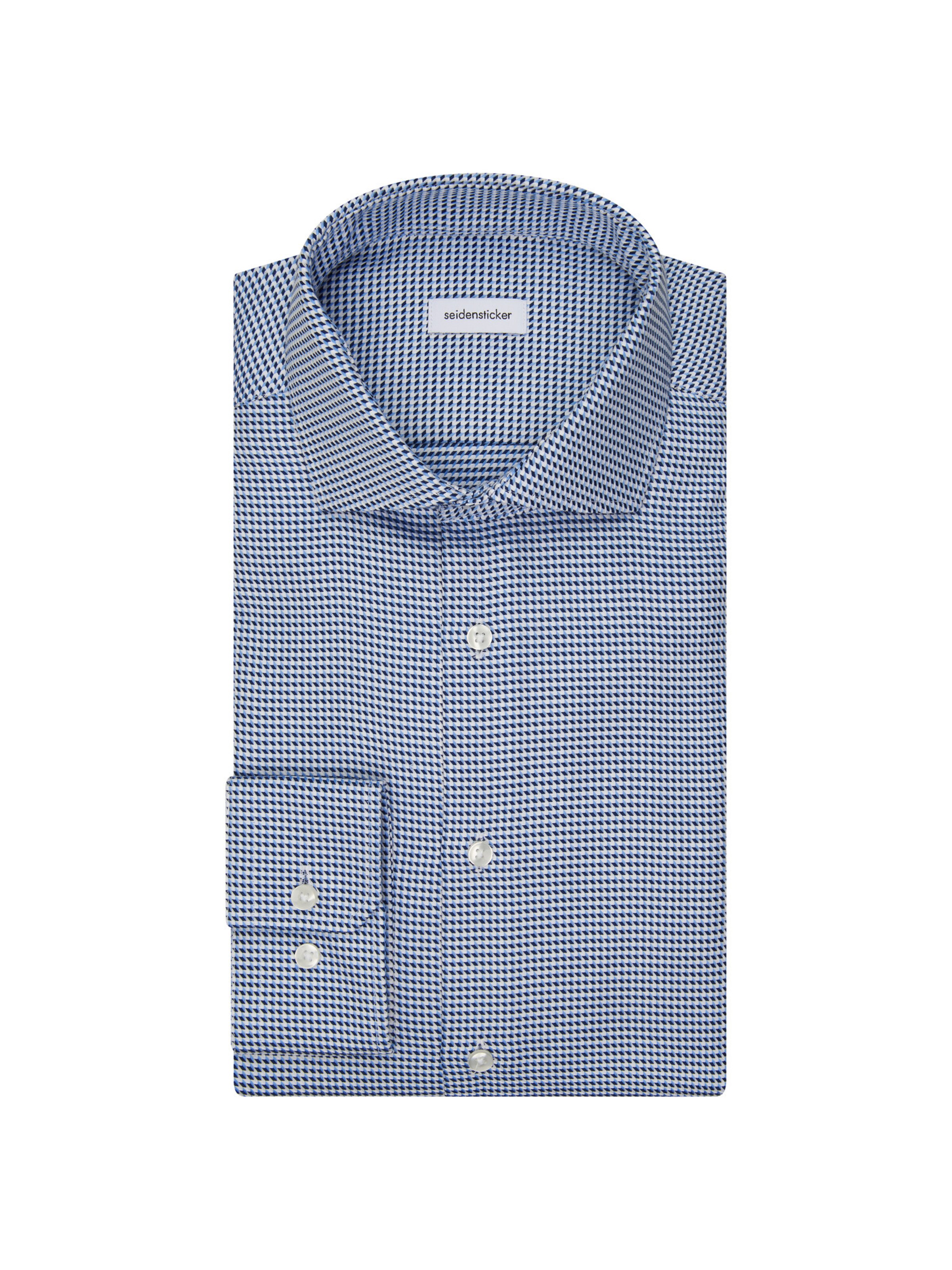 Fit confort Chemise business 'Schwarze Rose' SEIDENSTICKER en bleu