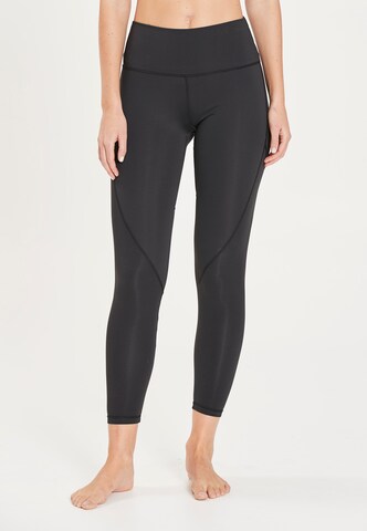 Athlecia Slimfit Sporthose'Elisary' in Schwarz: Vorderseite