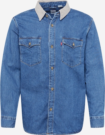 LEVI'S ® - Regular Fit Camisa 'Relaxed Fit Western' em azul: frente
