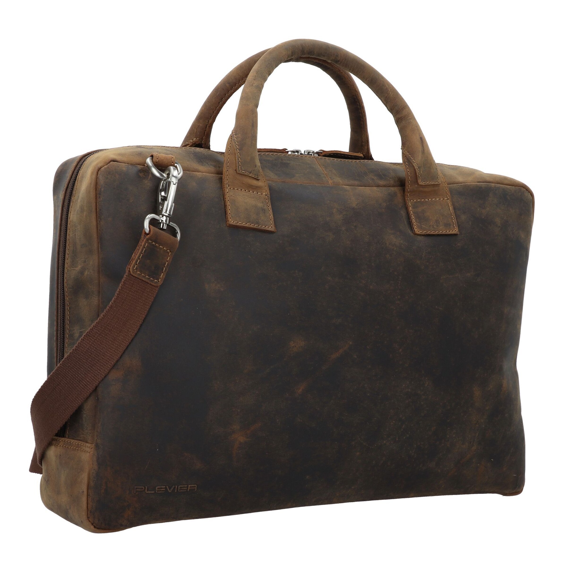 Plevier Document Bag in Brown