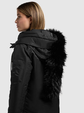khujo Wintermantel 'Jilla' in Zwart