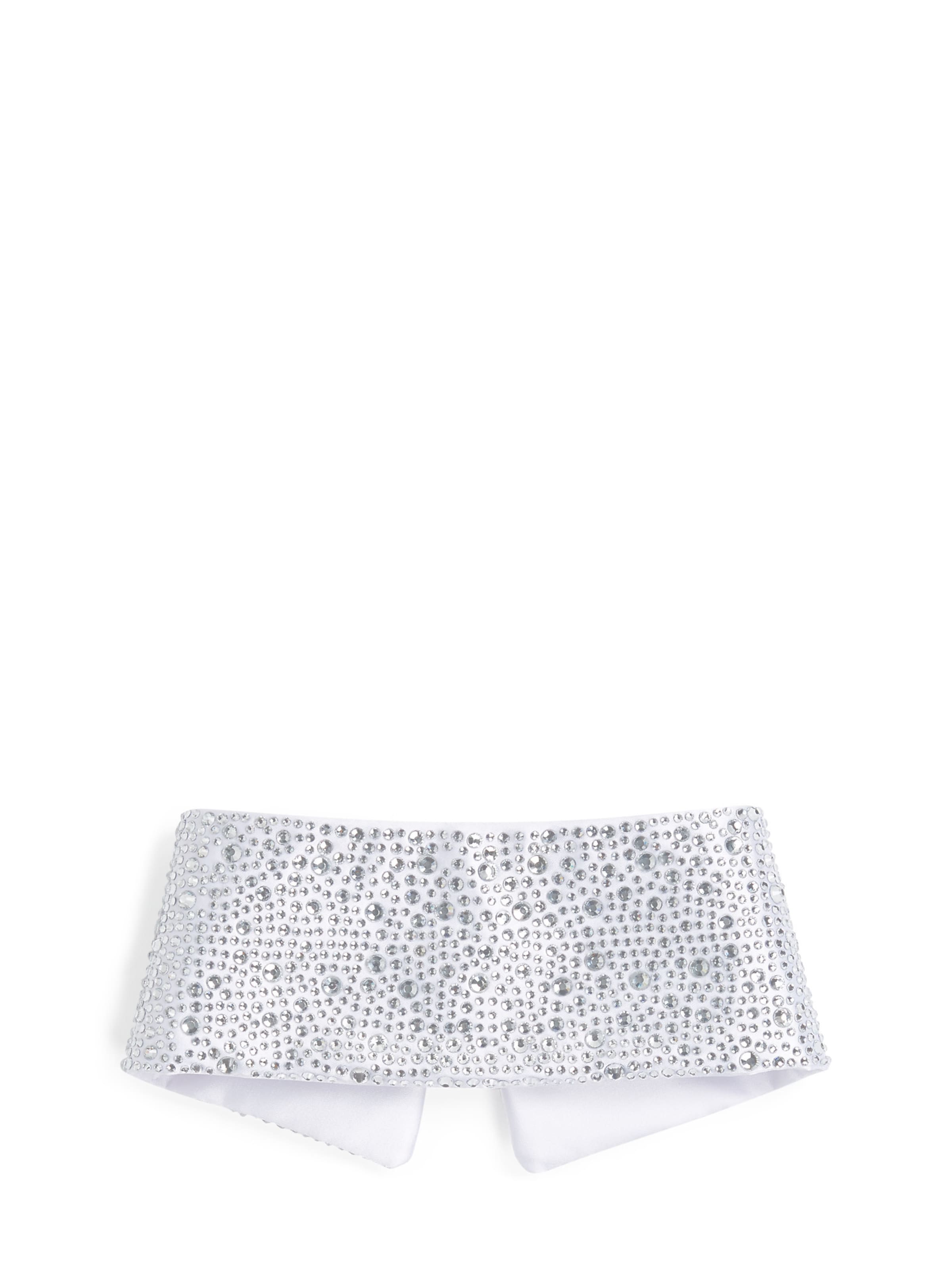 Karl Lagerfeld Límec ' STRASS-KRAGEN, HANDVERLESEN VON HUN KIM ' – bílá