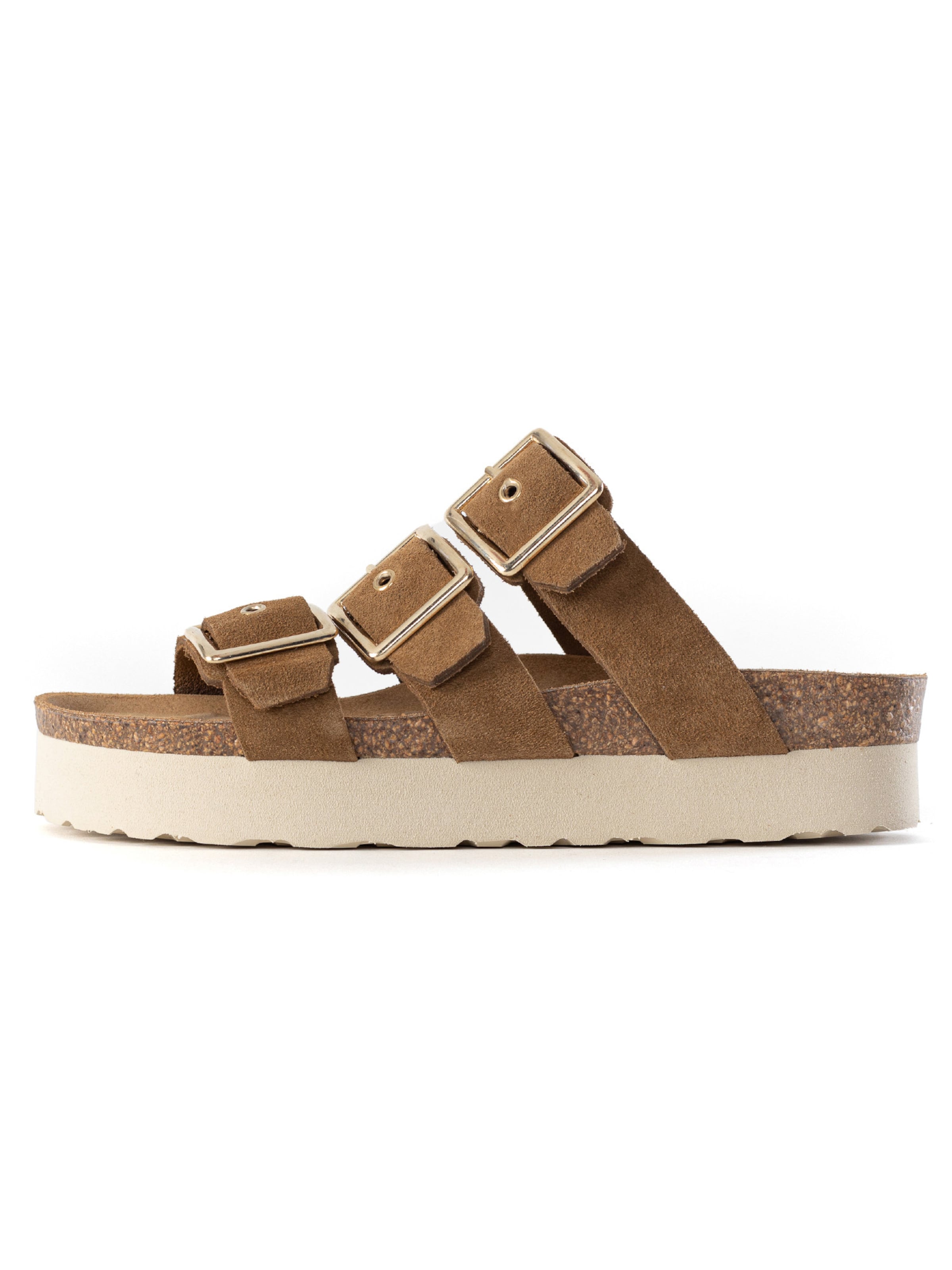 Bayton Pantoletter 'Castelo' i beige: forside