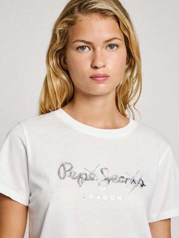 balts Pepe Jeans T-Krekls 'LETICIA'