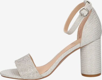 LA STRADA Strap Sandals 'Galanterie' in Silver