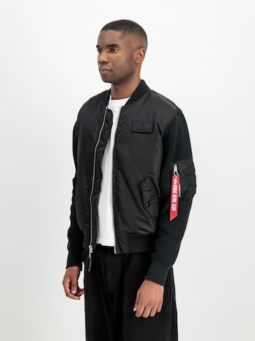 Giacca di mezza stagione 'MA-1' di ALPHA INDUSTRIES in nero: frontale