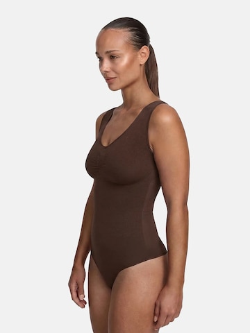 cfab (formerly creamy fabrics) Shapingbody 'Tank Bodysuit Sculpting Shapewear mit String' in Bruin