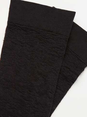 CALZEDONIA Knee High Socks in Black