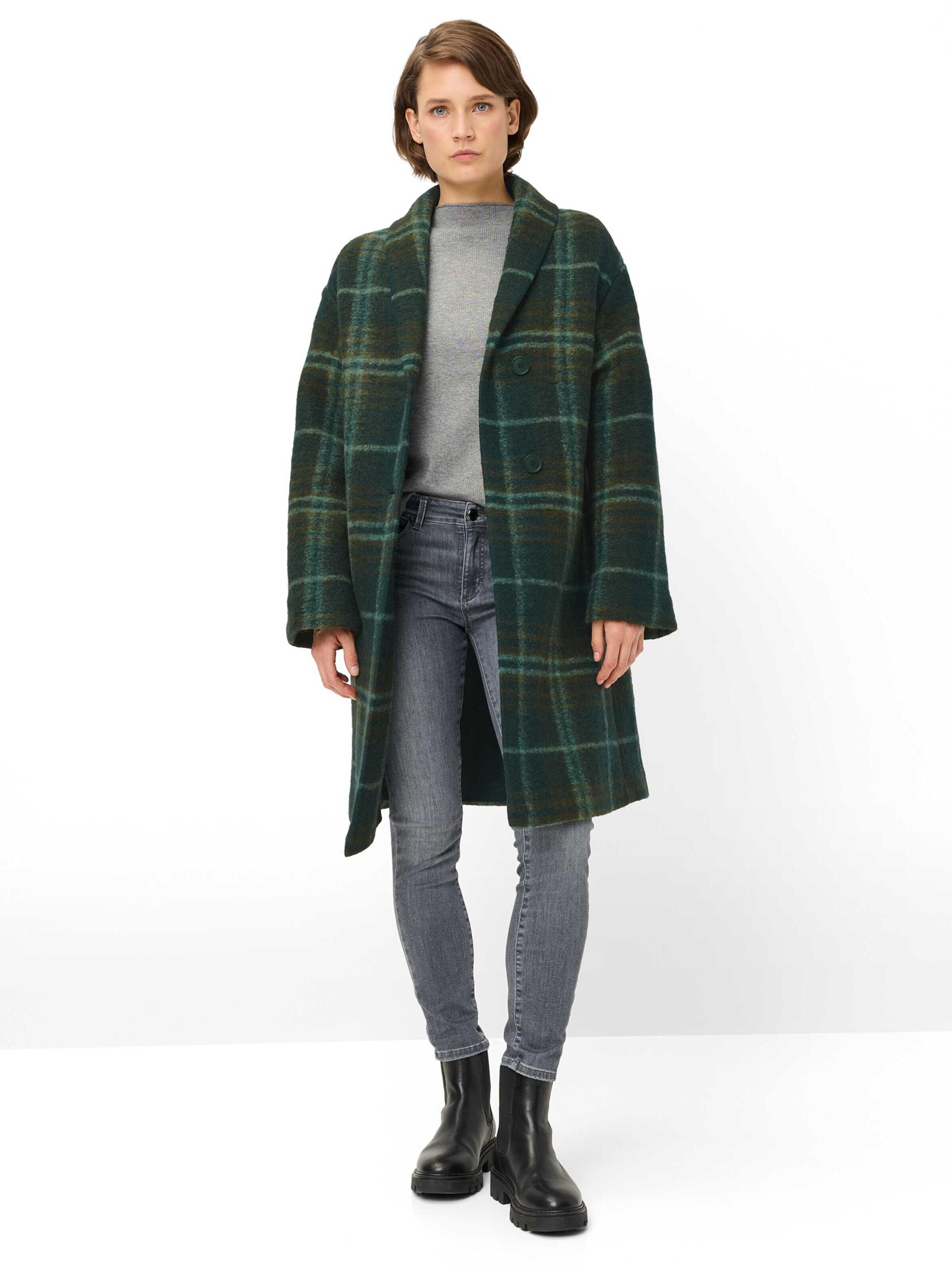 Fuchs Schmitt Between-seasons coat 'Kurzmantel Trentino' in Green