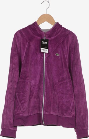 Lacoste Sport Sweatshirt & Zip-Up Hoodie in M in Purple: front