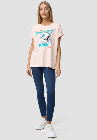 Recovered T-Shirt 'Miami Dolphins' in Pink