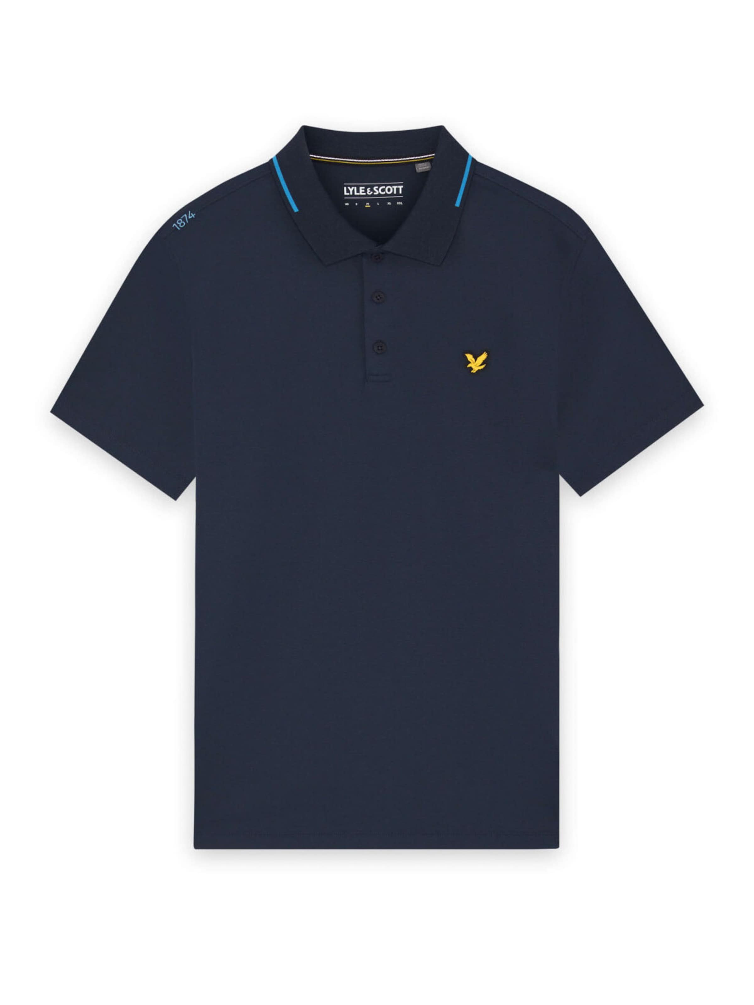 Lyle & Scott Functioneel shirt '1874' in Blauw: voorkant
