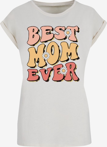 T-shirt F4NT4STIC en beige : devant