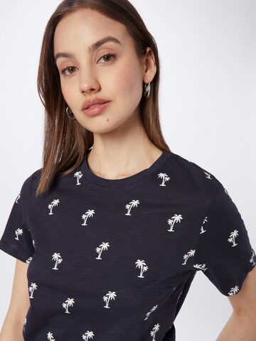 ONLY T-Shirt 'BONE' in Blau