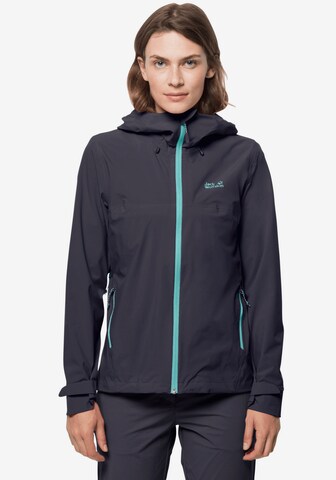 JACK WOLFSKIN Outdoor Jacket in Grey: front